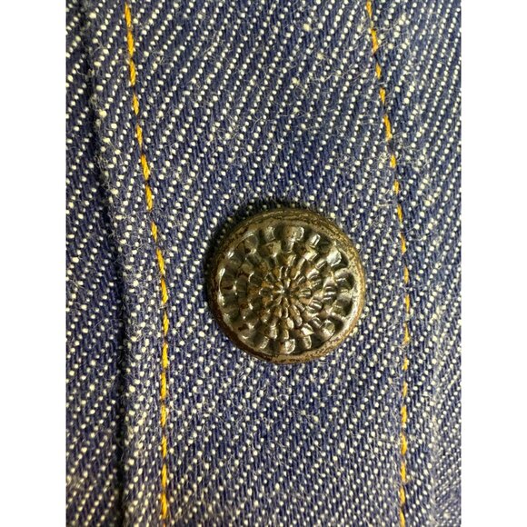 Vintage 1970s Studded Denim Jacket, Size XXS, Blue Jean Trucker Type 3 - Picture 5 of 7
